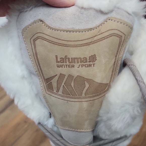 LAFUMA KOKTA Cream Tan Suede Faux Fur Lace Up Snow OUTD - Picture 12 of 16